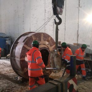 Remont walców mielących młyna