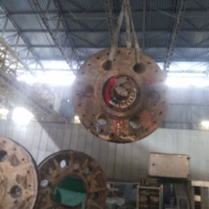 Remont walców mielących młyna